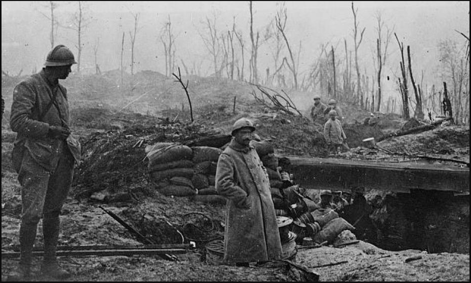 Soldiers during the battle of Verdun